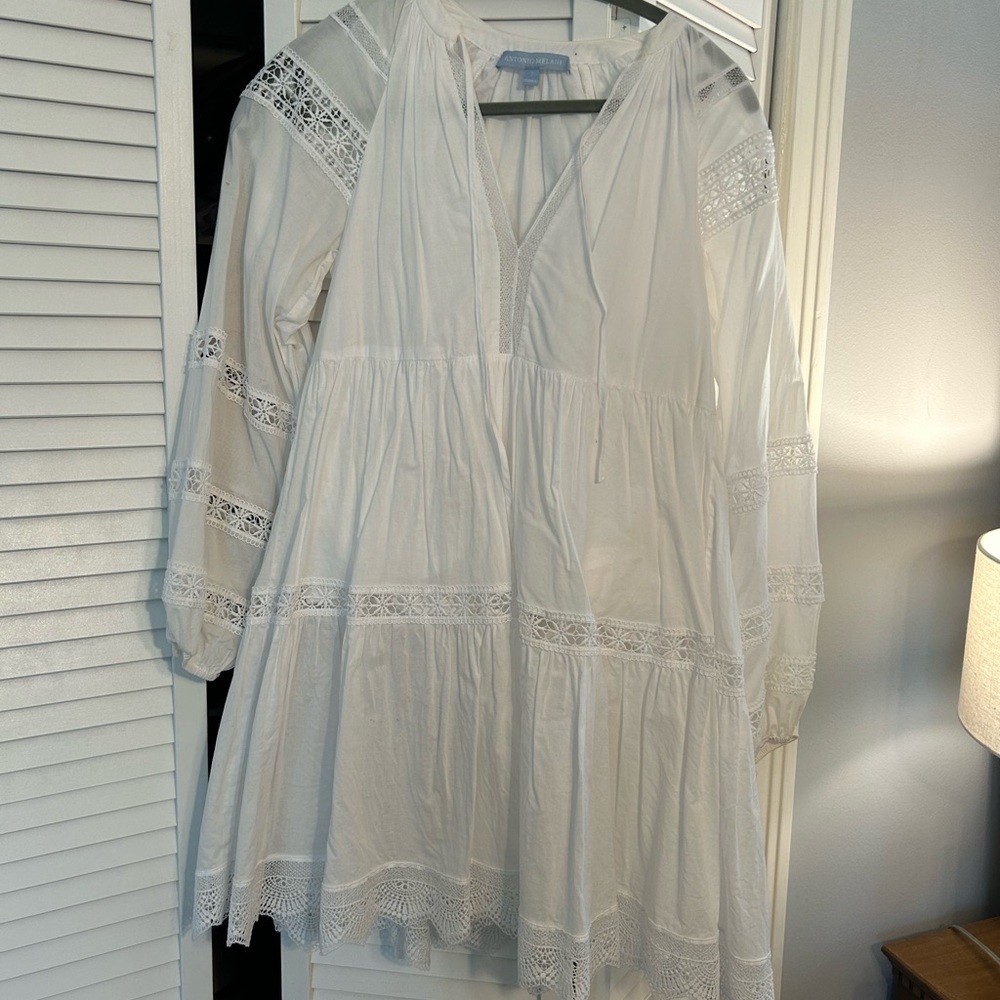 White Lace Boho Dress